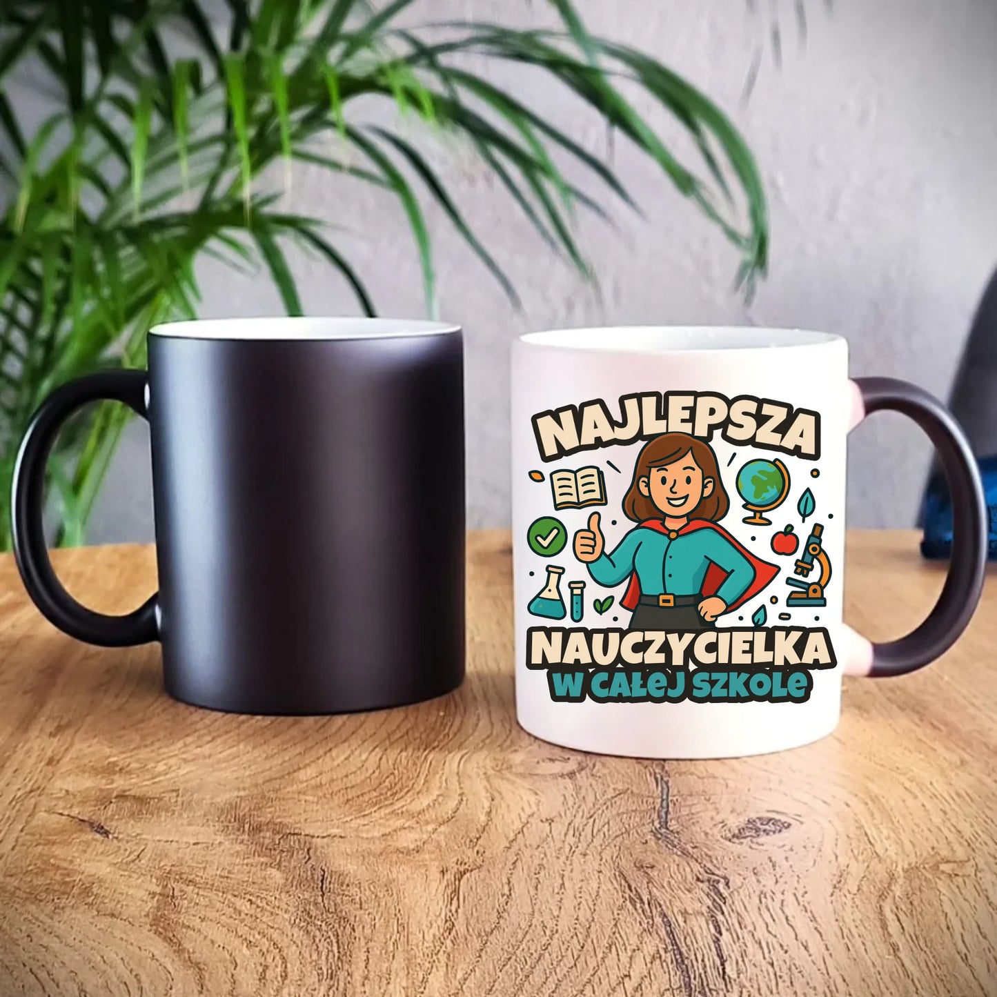 Prezent dla nauczyciela kubek magiczny NAUCZYCIEL ZAKOŃCZENIE ROKU SZKOLNEGO