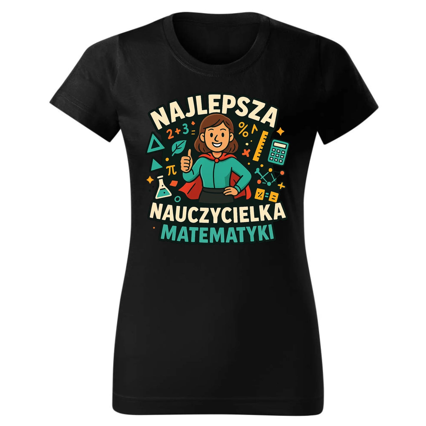 Najlepsza nauczycielka matematyki | Koszulka damska prezent dla nauczycielki N46 - StoryCups.pl