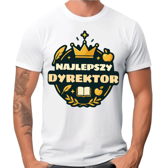 Najlepszy dyrektor | Koszulka męska prezent dla dyrektora N48 - StoryCups.pl