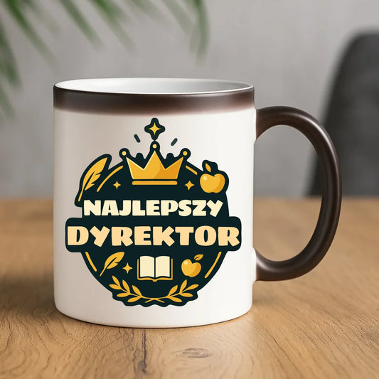 Najlepszy dyrektor | Kubek magiczny prezent dla dyrektora N48 - StoryCups.pl