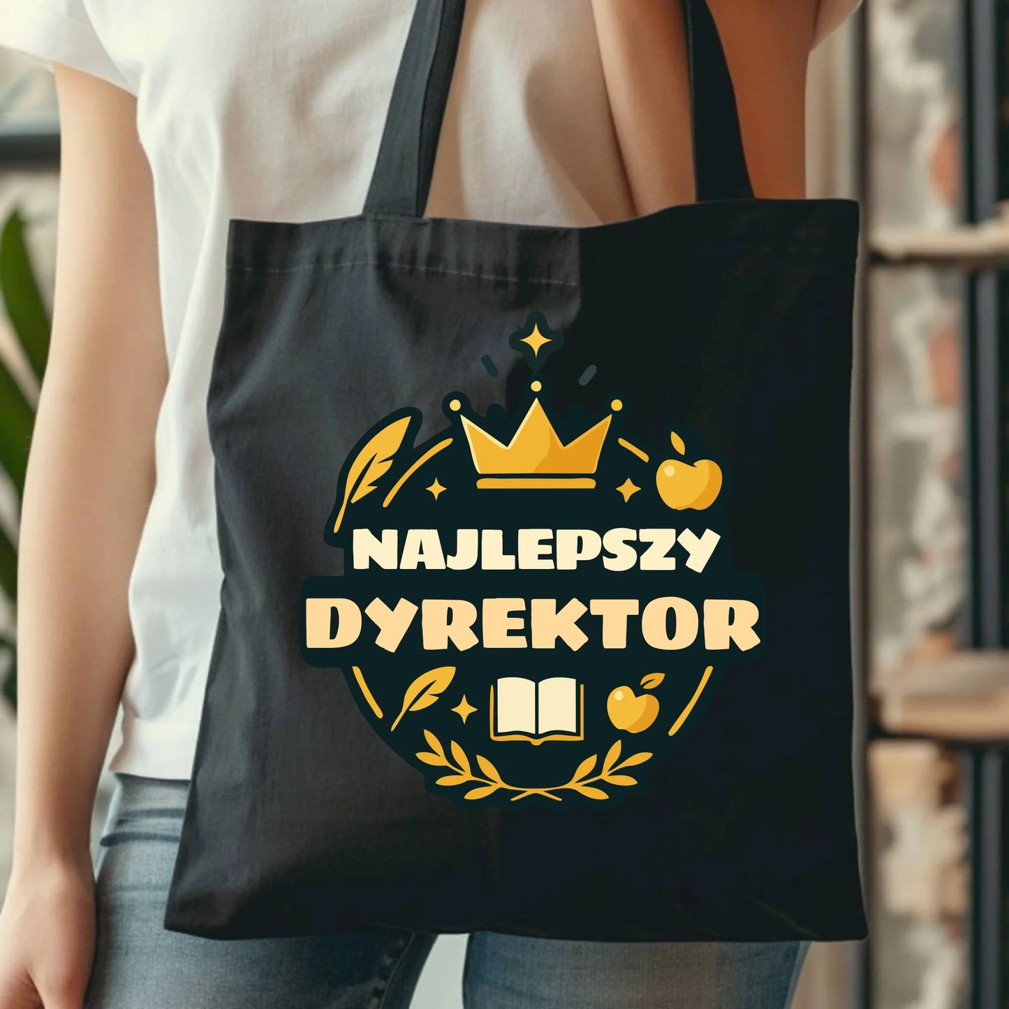 Bawełniana torba prezent dla nauczyciela NAUCZYCIEL WYCHOWAWCA PRZEDSZKOLANKA