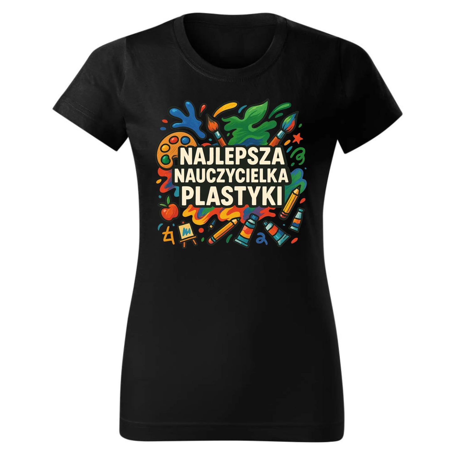 Najlepsza nauczycielka plastyki | Koszulka damska prezent dla nauczycielki N49 - StoryCups.pl