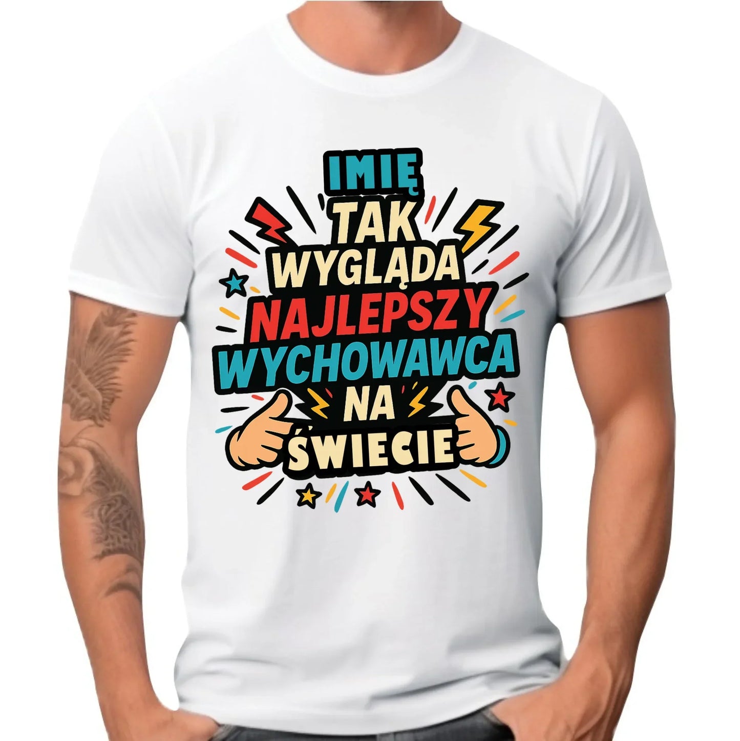 Tak wygląda najlepszy wychowawca na świecie | Koszulka dla wychowawcy na prezent N31 - StoryCups.pl