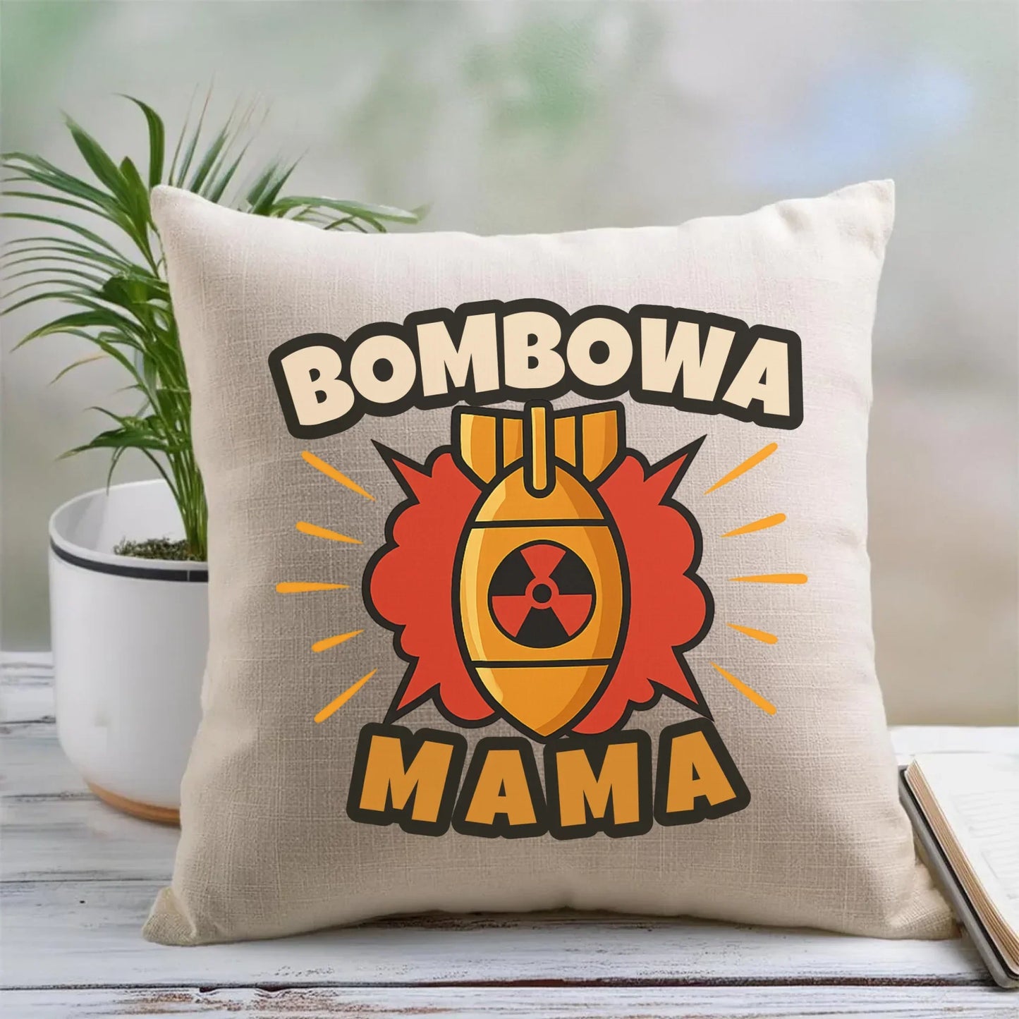 Bombowa mama | Poduszka dla mamy prezent na Dzień Matki DM02 - StoryCups.pl