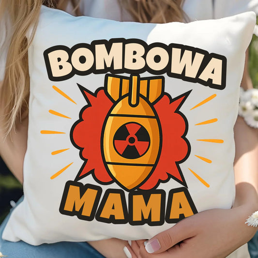 Bombowa mama | Poduszka dla mamy prezent na Dzień Matki DM02 - StoryCups.pl