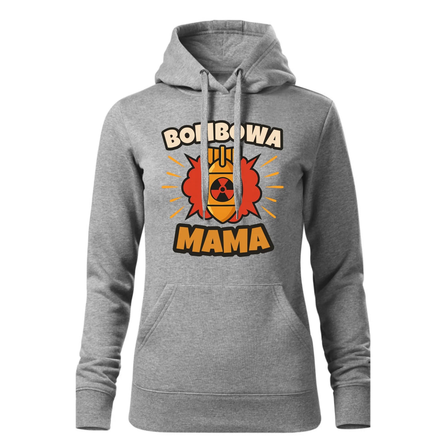 Damska szara bluza z kapturem dla mamy prezent na Dzień Matki