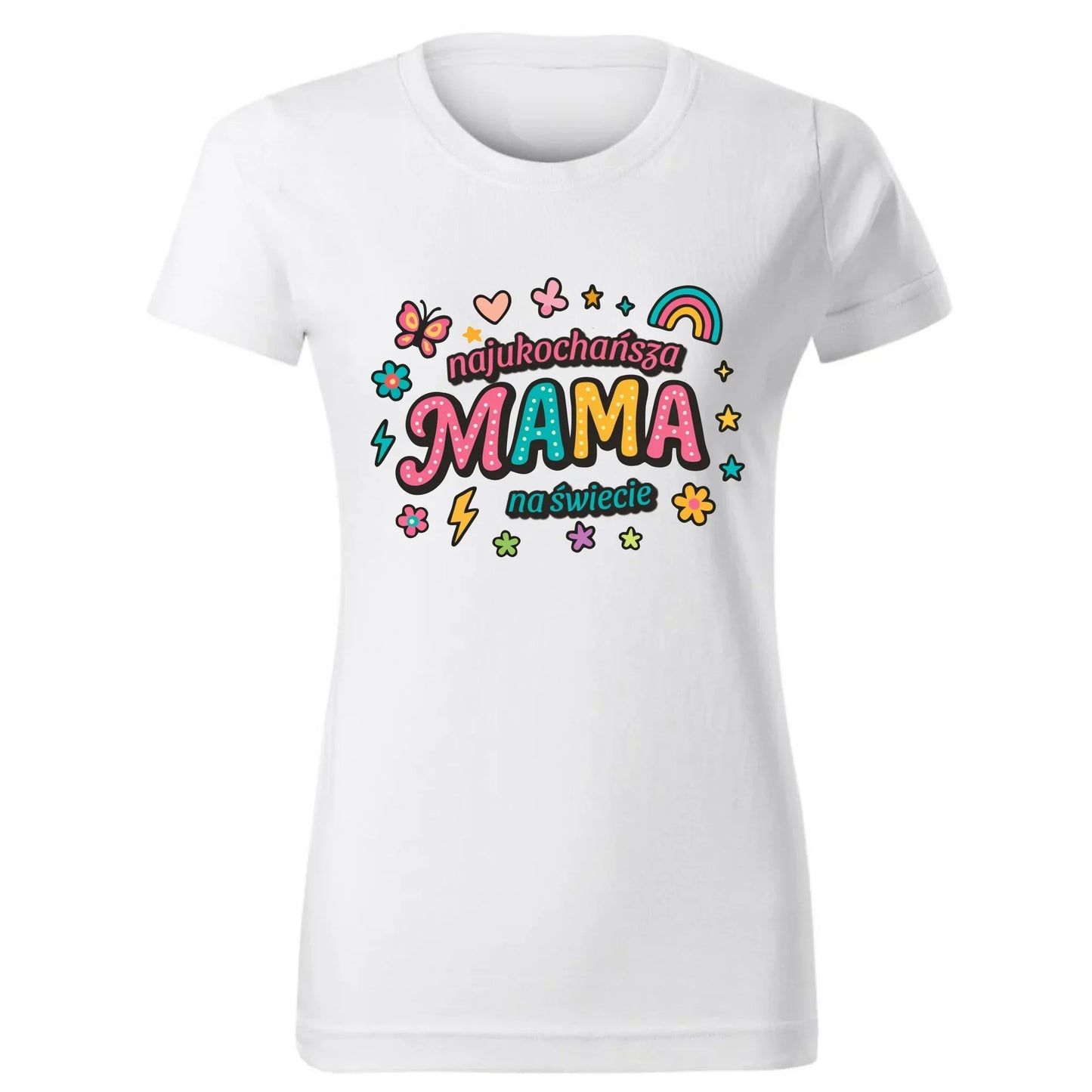 Najukochańsza mama na świecie | Koszulka damska dla mamy na prezent DM03 - StoryCups.pl