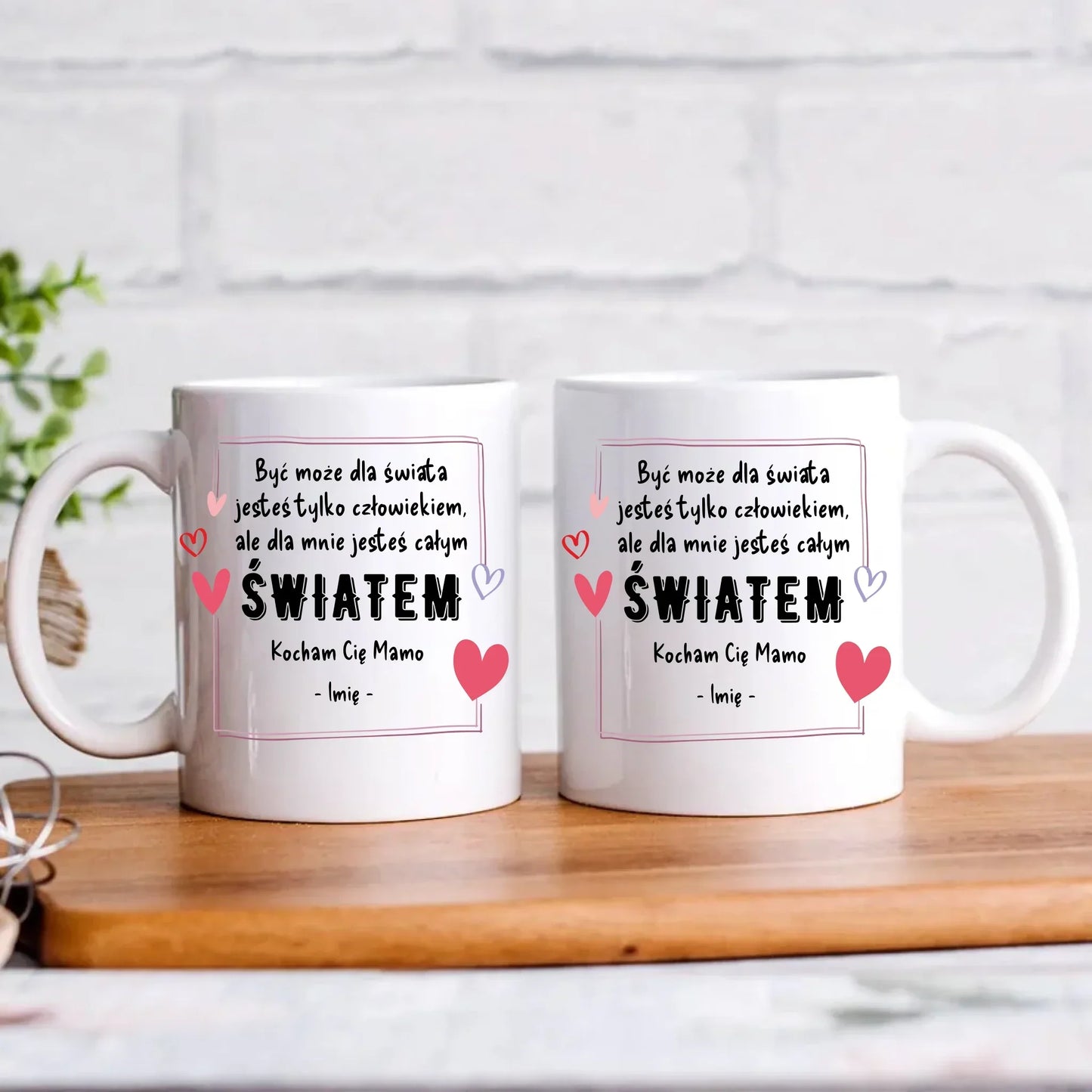 Mamo jesteś całym światem | Kubek prezent dla mamy DM06 - StoryCups.pl