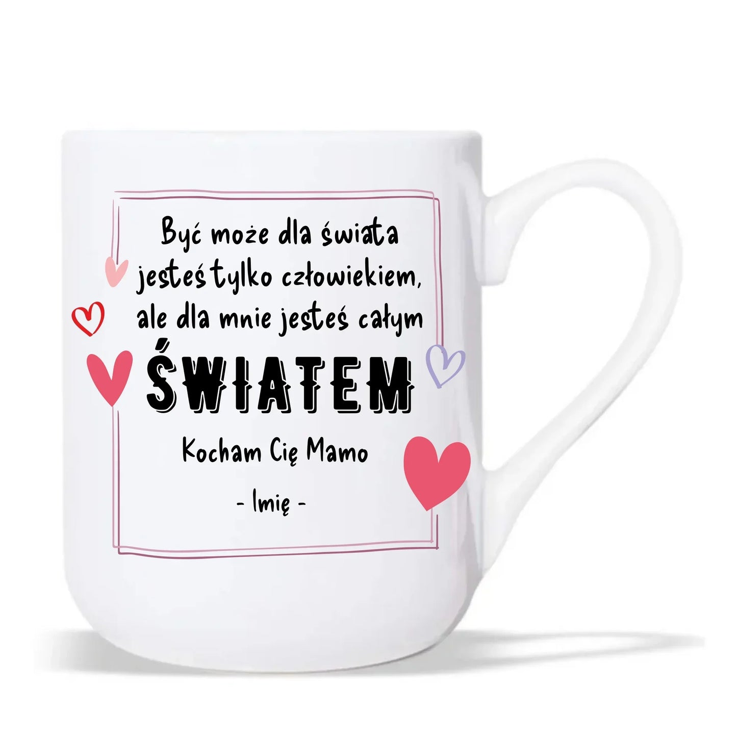 Mamo jesteś całym światem | Kubek elegant prezent dla mamy DM06 - StoryCups.pl