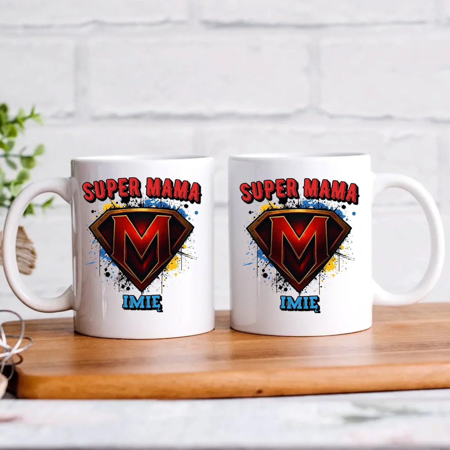 Super mama imię | Kubek prezent na Dzień Matki DM07 - StoryCups.pl