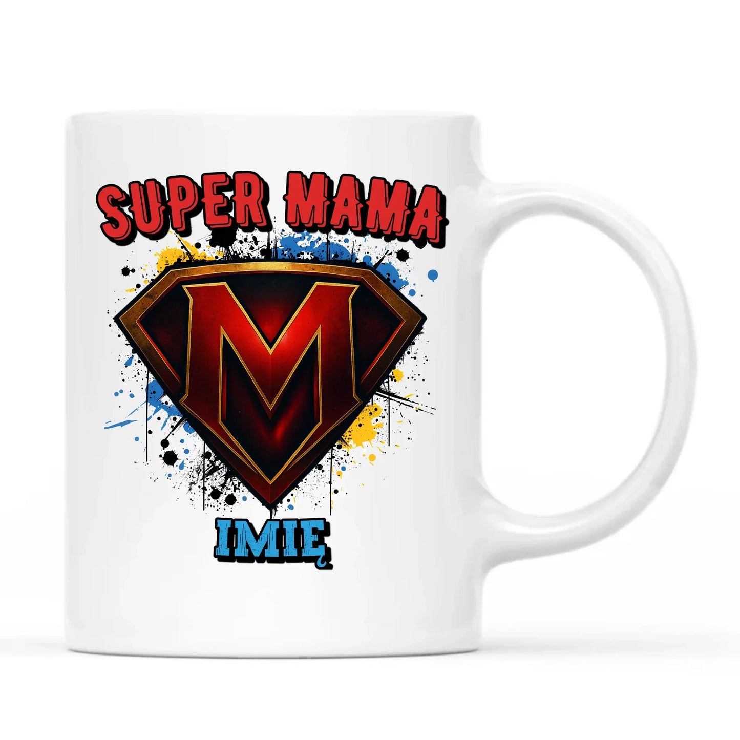 Super mama imię | Kubek prezent na Dzień Matki DM07 - StoryCups.pl