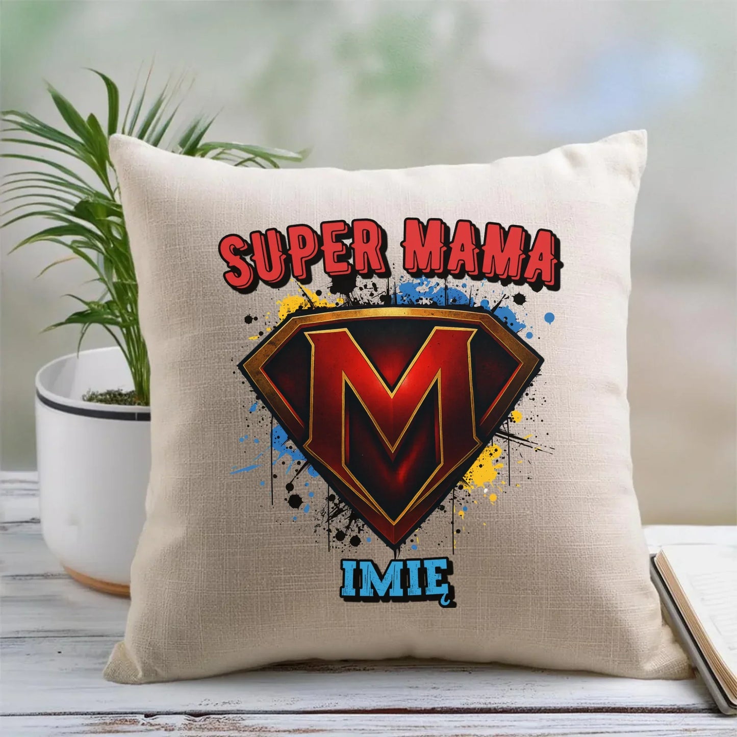 Super mama | Poduszka prezent na Dzień Matki DM07 - StoryCups.pl