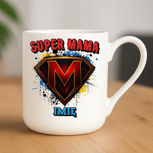 Super mama imię | Kubek elegant prezent na Dzień Matki DM07 - StoryCups.pl