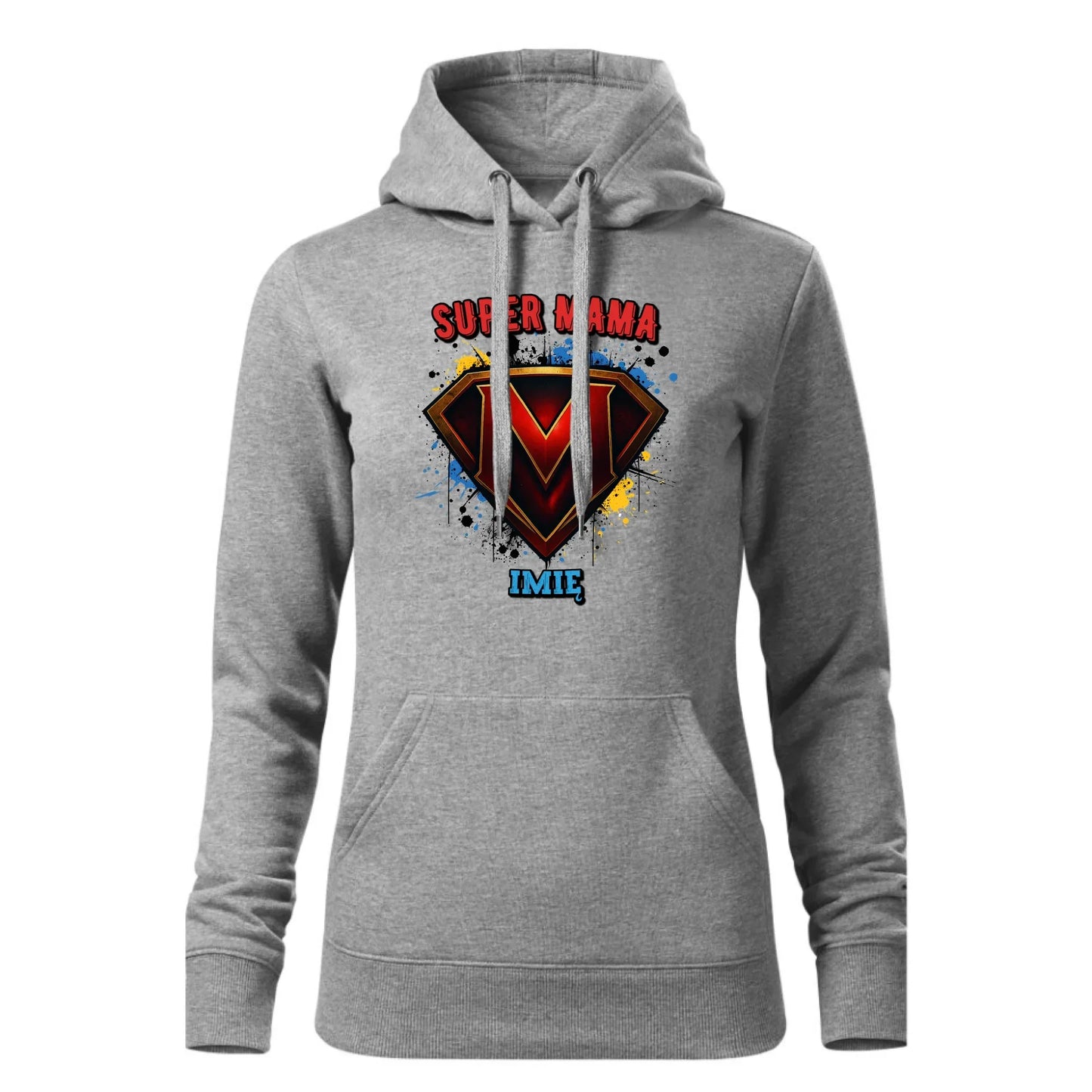 Super mama | Bluza damska z kapturem prezent na Dzień Matki DM07 - StoryCups.pl