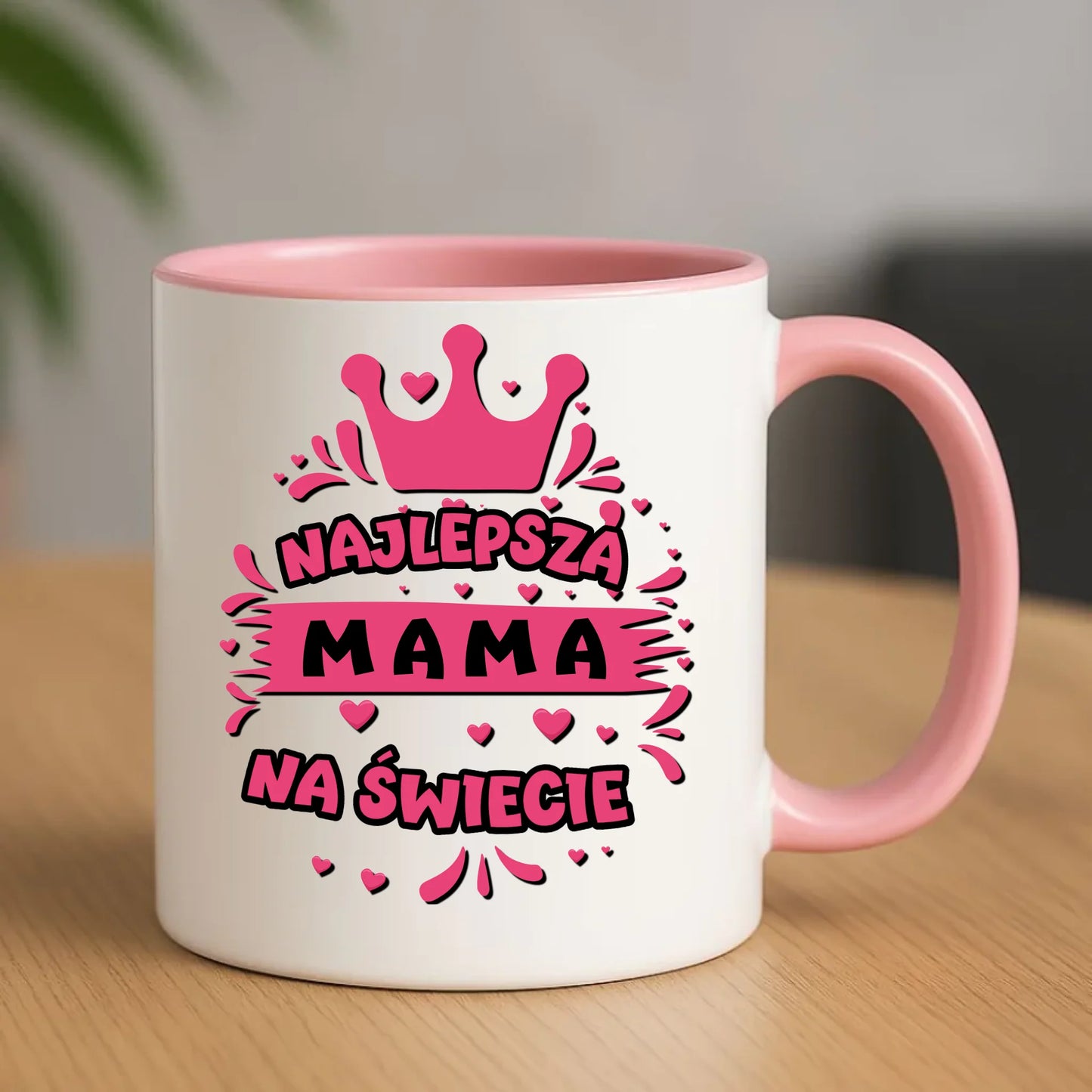 Kubek dla mamy upominek na Dzień Matki - różowy