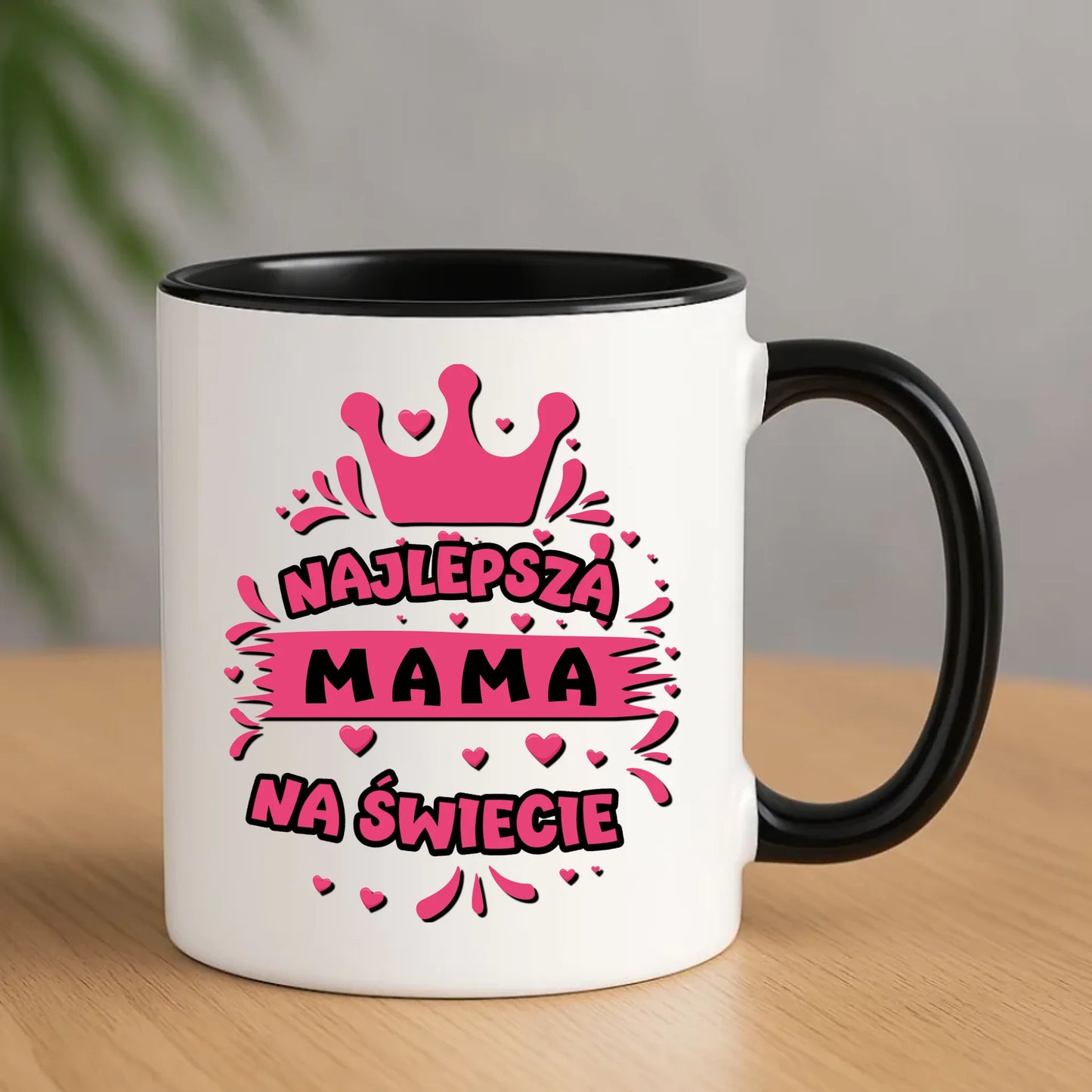 Kubek dla mamy prezent na Dzień Mamy - czarny
