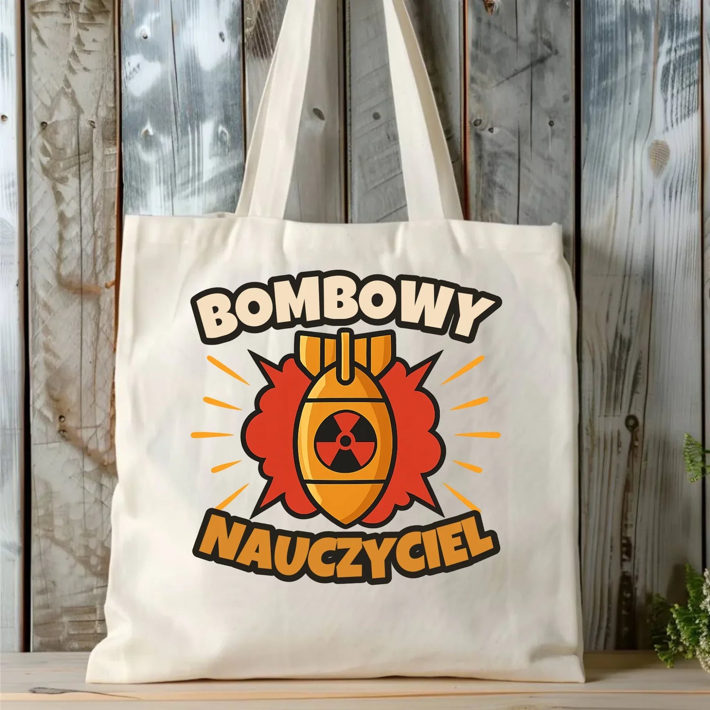 Bombowy nauczyciel | Torba prezent dla nauczyciela N36 - StoryCups.pl