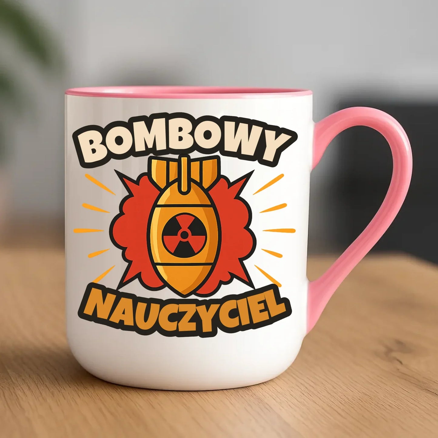 Bombowy nauczyciel | Kubek elegant prezent dla nauczyciela N36 - StoryCups.pl
