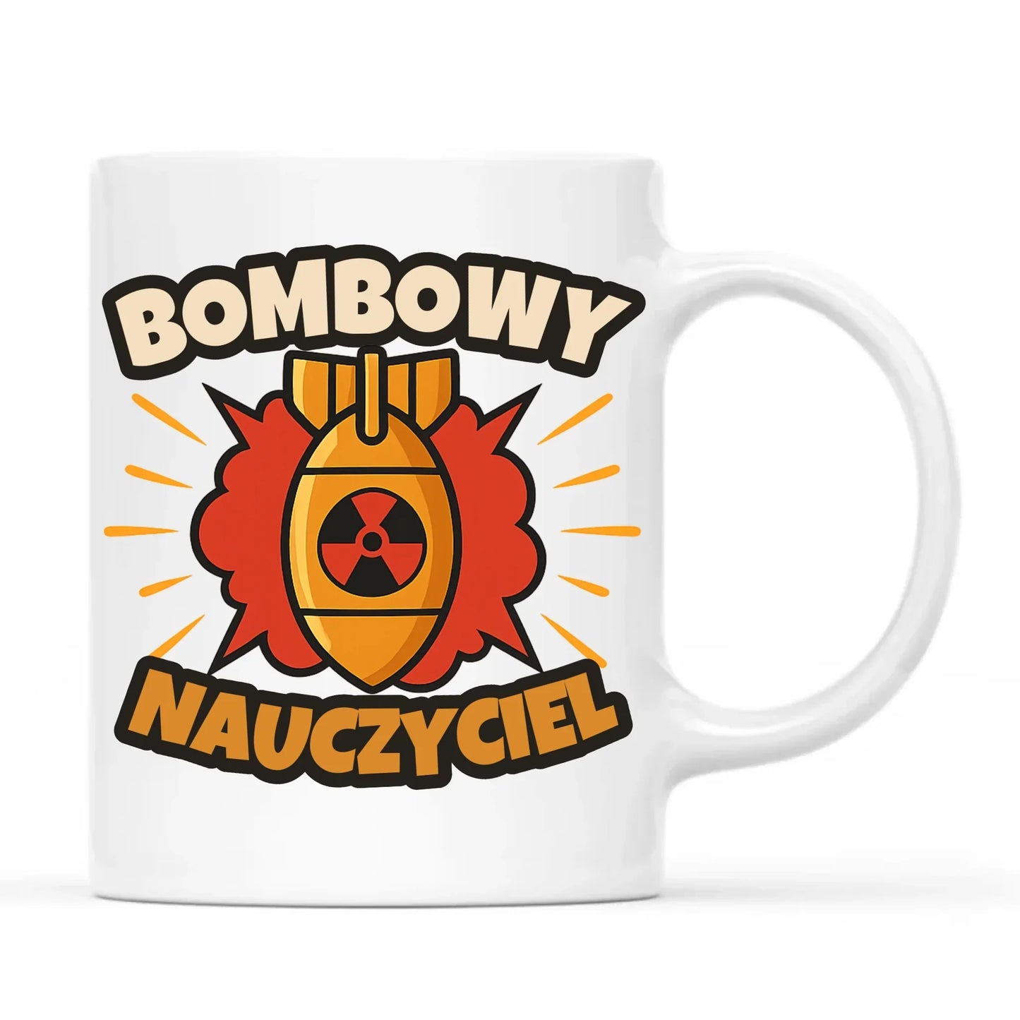 Bombowy nauczyciel | Kubek prezent dla nauczyciela N36 - StoryCups.pl