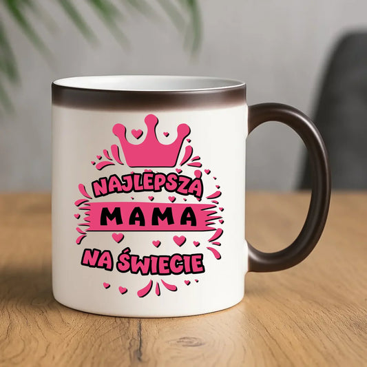 Najlepsza mama na świecie | Kubek magiczny prezent na Dzień Mamy DM08 - StoryCups.pl