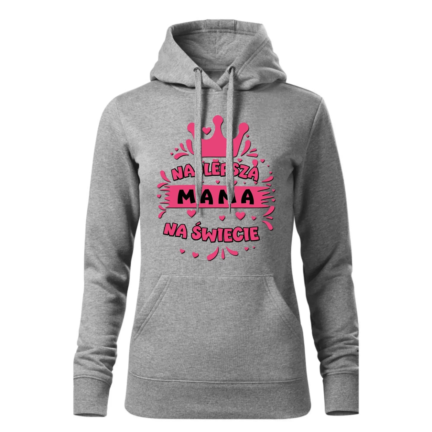 Najlepsza mama na świecie | Bluza damska z kapturem prezent dla mamy DM08 - StoryCups.pl