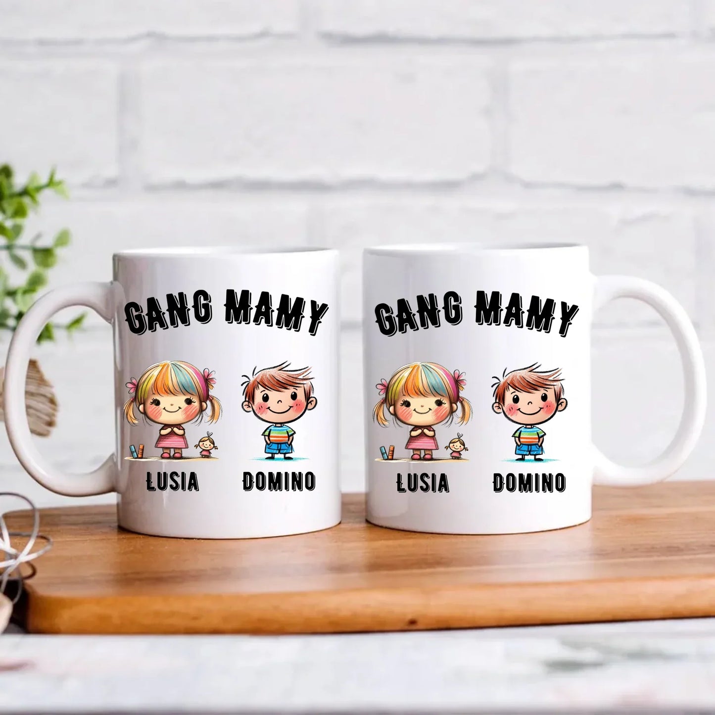 Gang Mamy imiona dzieci | Kubek prezent na Dzień Matki DM09 - StoryCups.pl