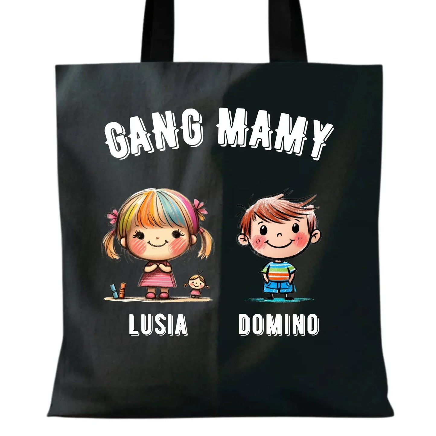 Gang Mamy imiona dzieci | Torba prezent na Dzień Matki DM09 - StoryCups.pl