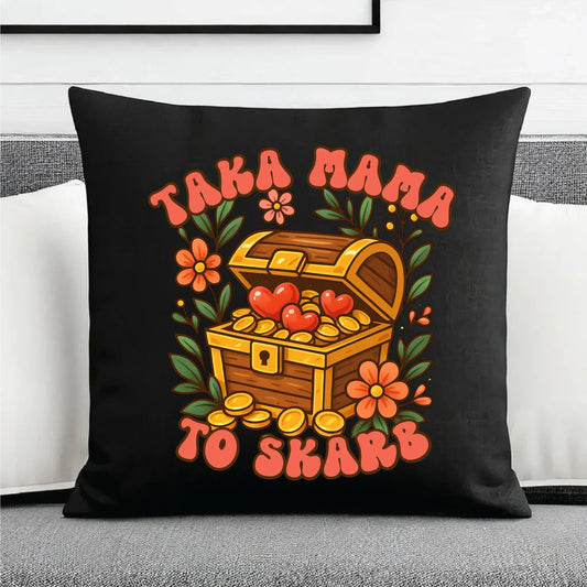 Taka mama to skarb | Poduszka dekoracyjna prezent na Dzień Matki DM12 - StoryCups.pl