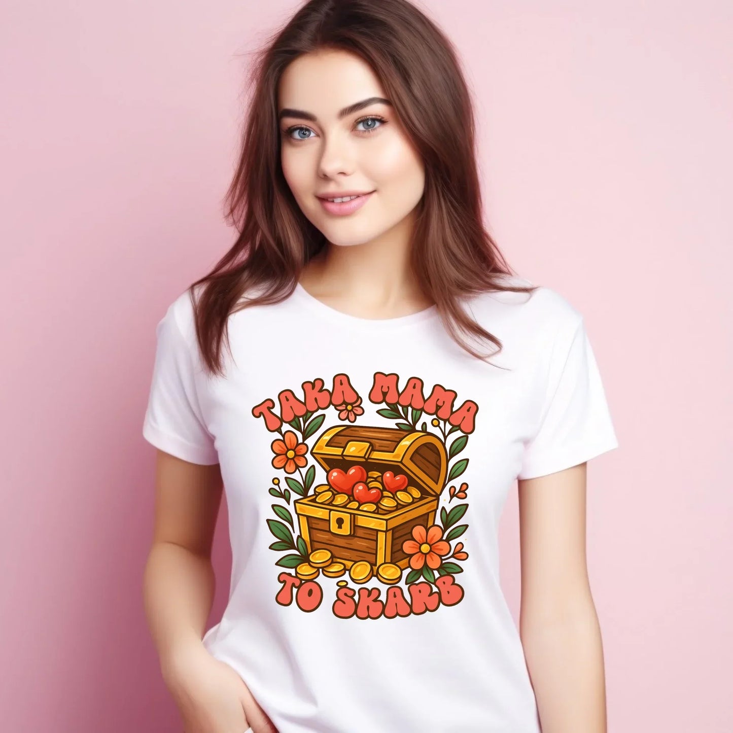 Taka mama to skarb | Koszulka damska prezent na Dzień Matki DM12 - StoryCups.pl