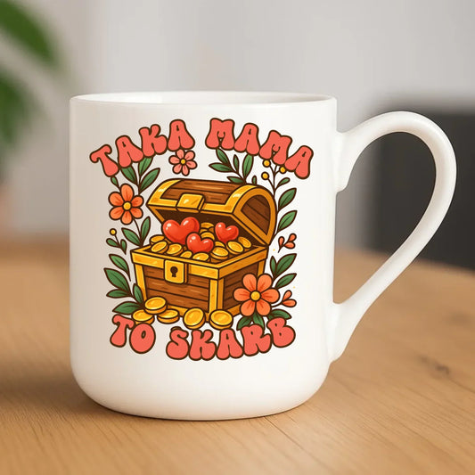 Taka mama to skarb | Kubek elegant prezent na Dzień Matki DM12 - StoryCups.pl