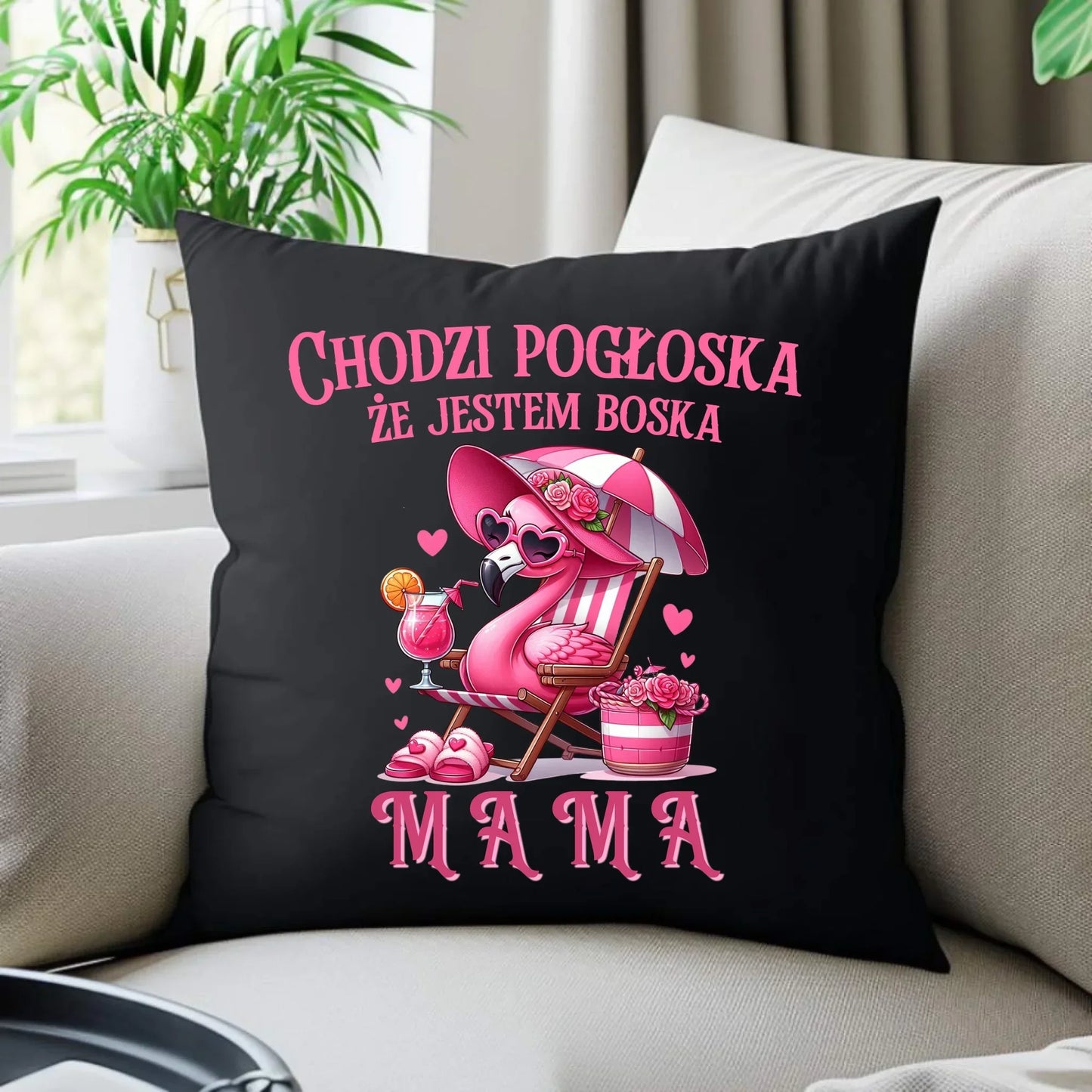 Chodzi pogłoska, że jestem boska | Poduszka dekoracyjna dla mamy DM14 - StoryCups.pl