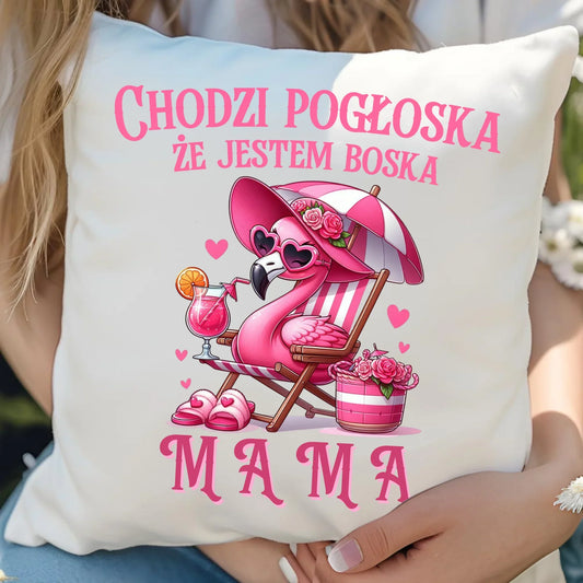 Chodzi pogłoska, że jestem boska | Poduszka prezent dla mamy DM14 - StoryCups.pl