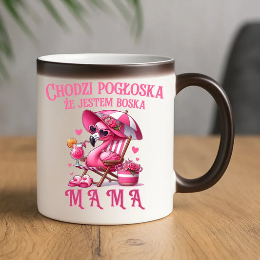 Chodzi pogłoska, że jestem boska | Kubek magiczny prezent dla mamy DM14 - StoryCups.pl