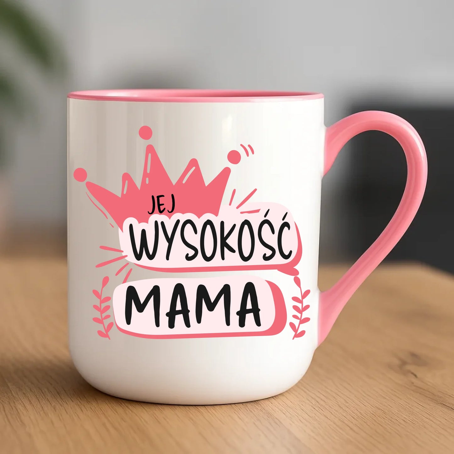 Personalizowany kubek dla mamy upominek na Dzień Mamy - różowy