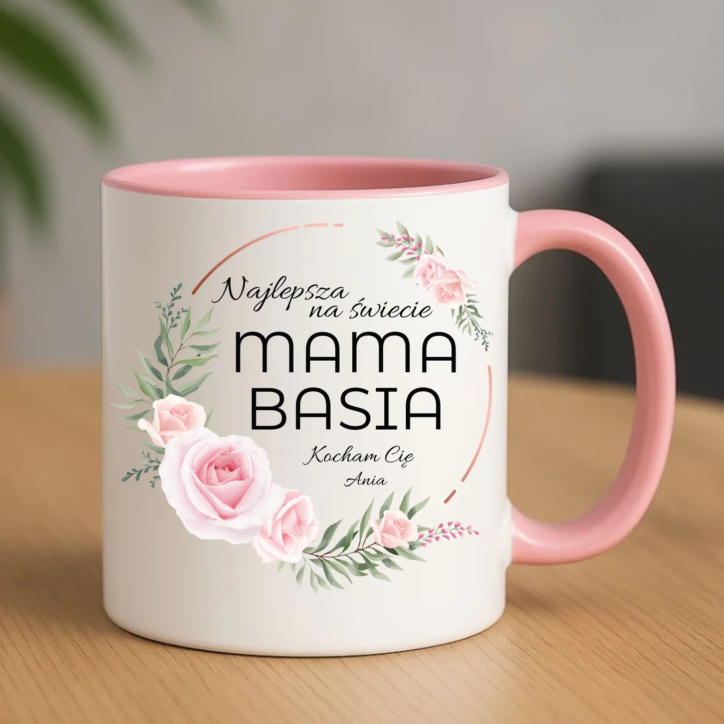 Kubek dla mamy upominek na Dzień Matki - różowy