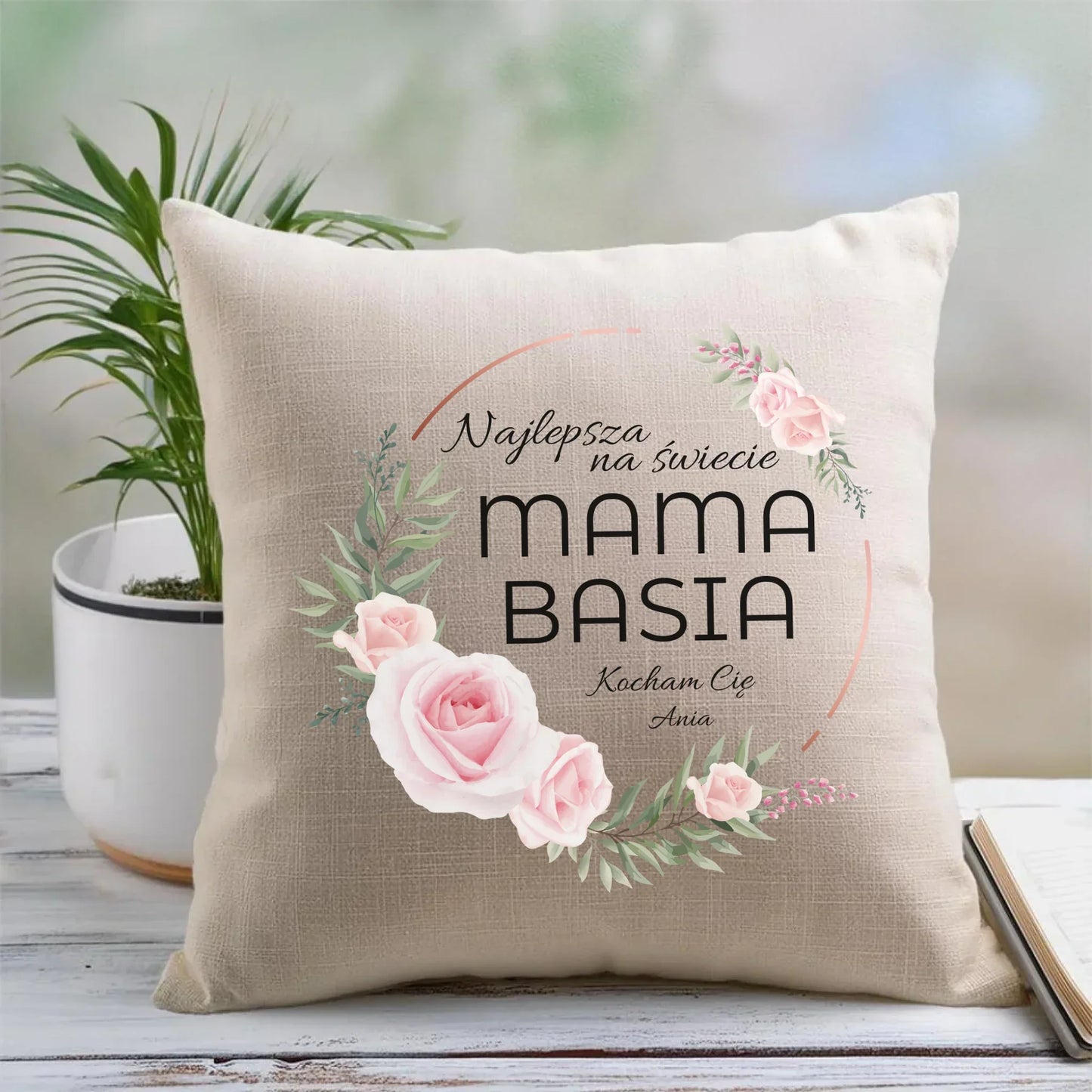 Najlepsza mama na świecie | Poduszka prezent na Dzień Matki DM17 - StoryCups.pl