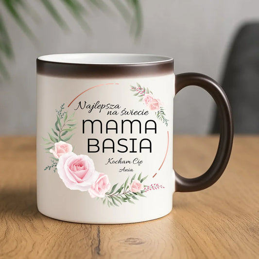 Najlepsza mama na świecie | Kubek magiczny prezent na Dzień Matki DM17 - StoryCups.pl