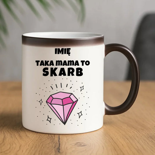 Taka mama to skarb | Kubek magiczny prezent dla mamy DM18 - StoryCups.pl