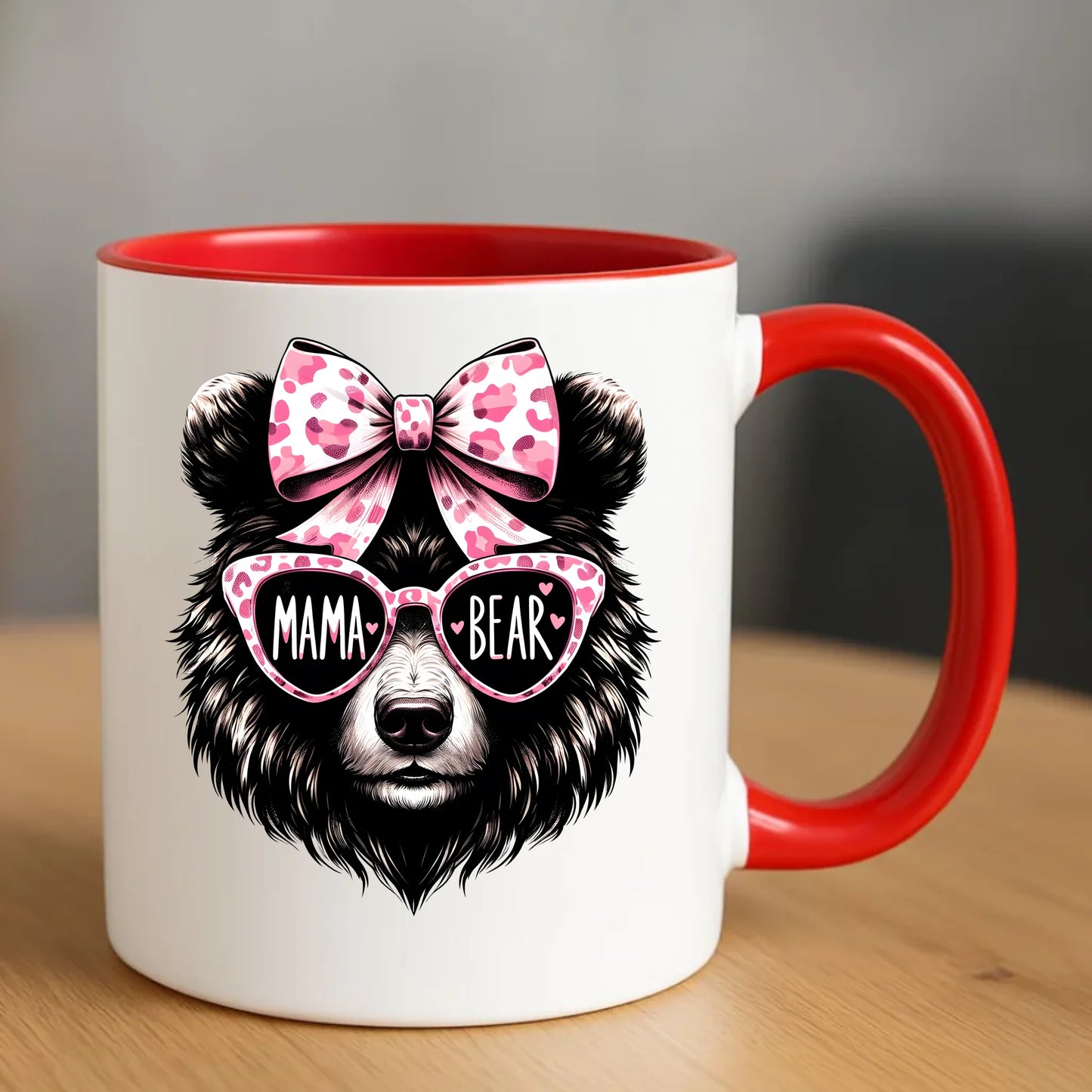 Personalizowany kubek dla mamy upominek na Dzień Mamy - czerwony