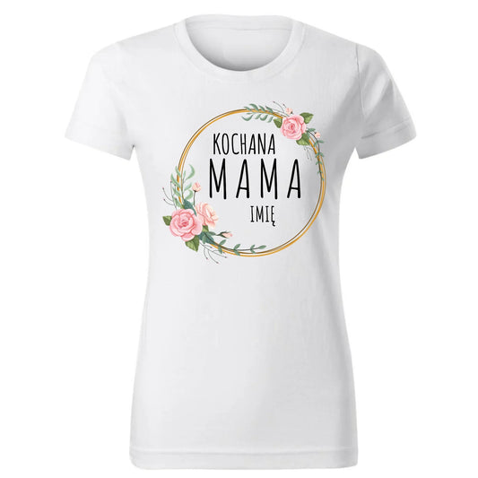 Kochana mama imię | Koszulka damska prezent dla mamy DM20 - StoryCups.pl