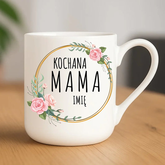 Kochana mama imię | Kubek elegant prezent dla mamy DM20 - StoryCups.pl