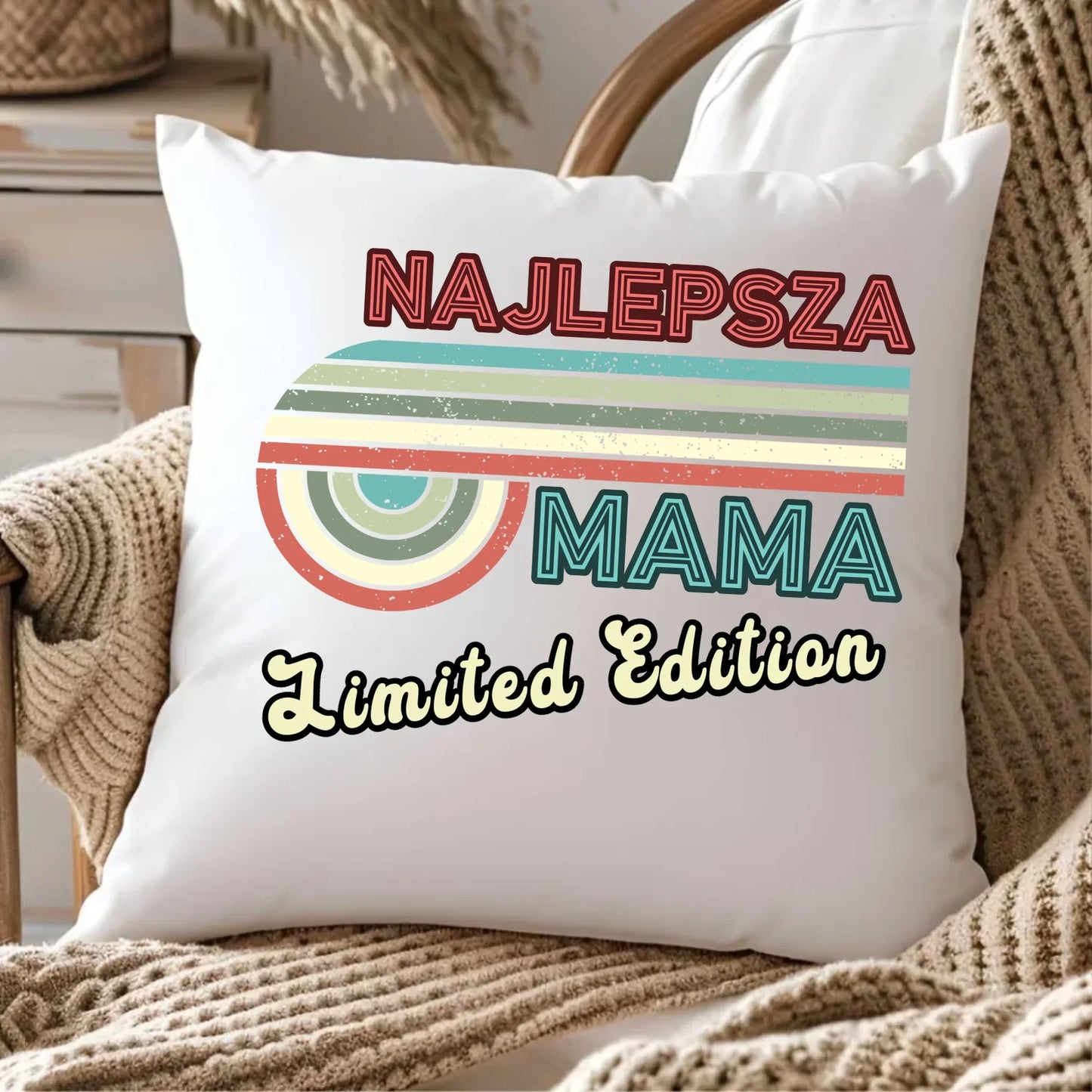 Pluszowa poduszka dla mamy upominek na Dzień Mamy