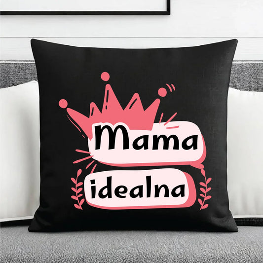 Mama idealna | Poduszka dekoracyjna prezent dla mamy DM23 - StoryCups.pl