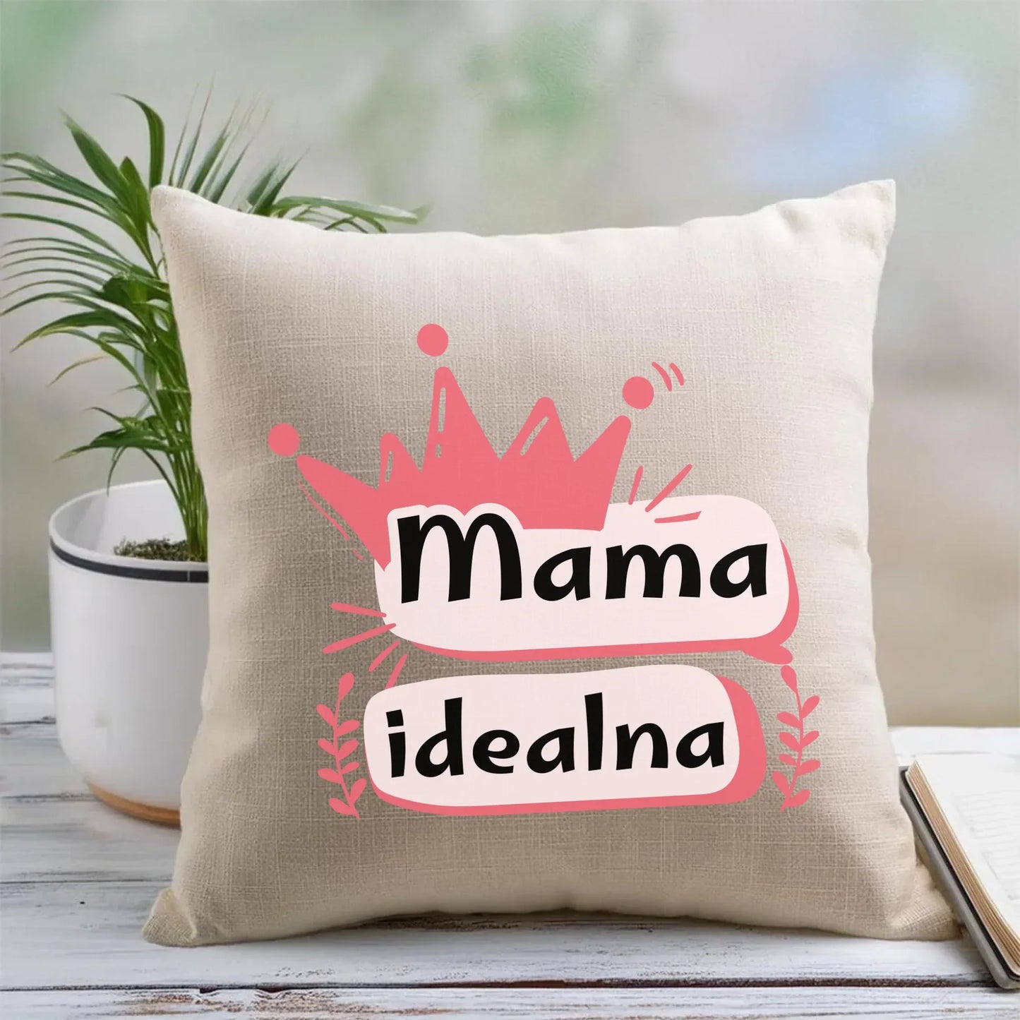Mama idealna | Poduszka prezent dla mamy DM23 - StoryCups.pl
