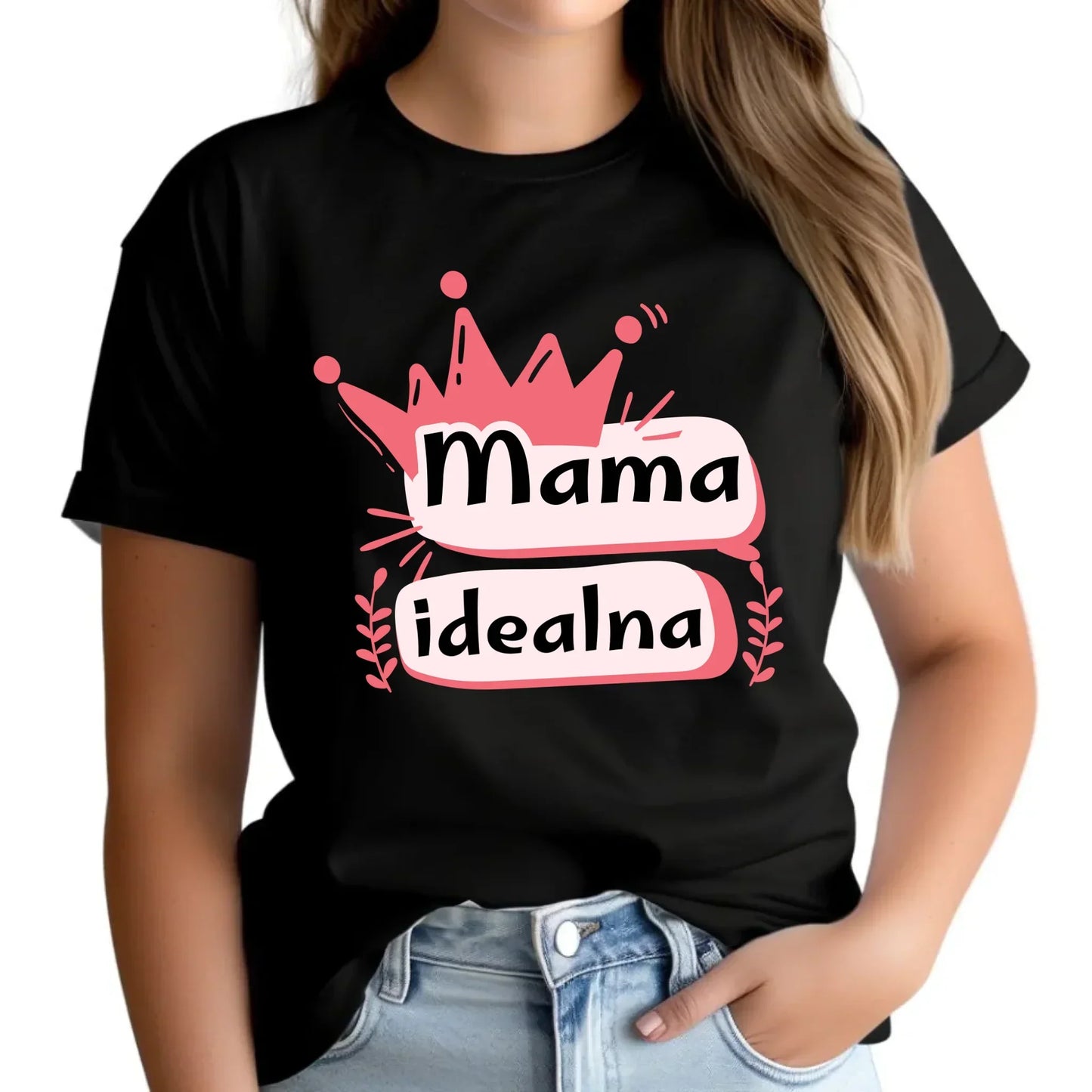 Mama idealna | Koszulka damska prezent dla mamy DM23 - StoryCups.pl