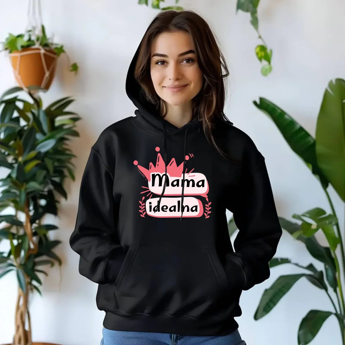 Mama idealna | Bluza damska z kapturem prezent dla mamy DM23 - StoryCups.pl