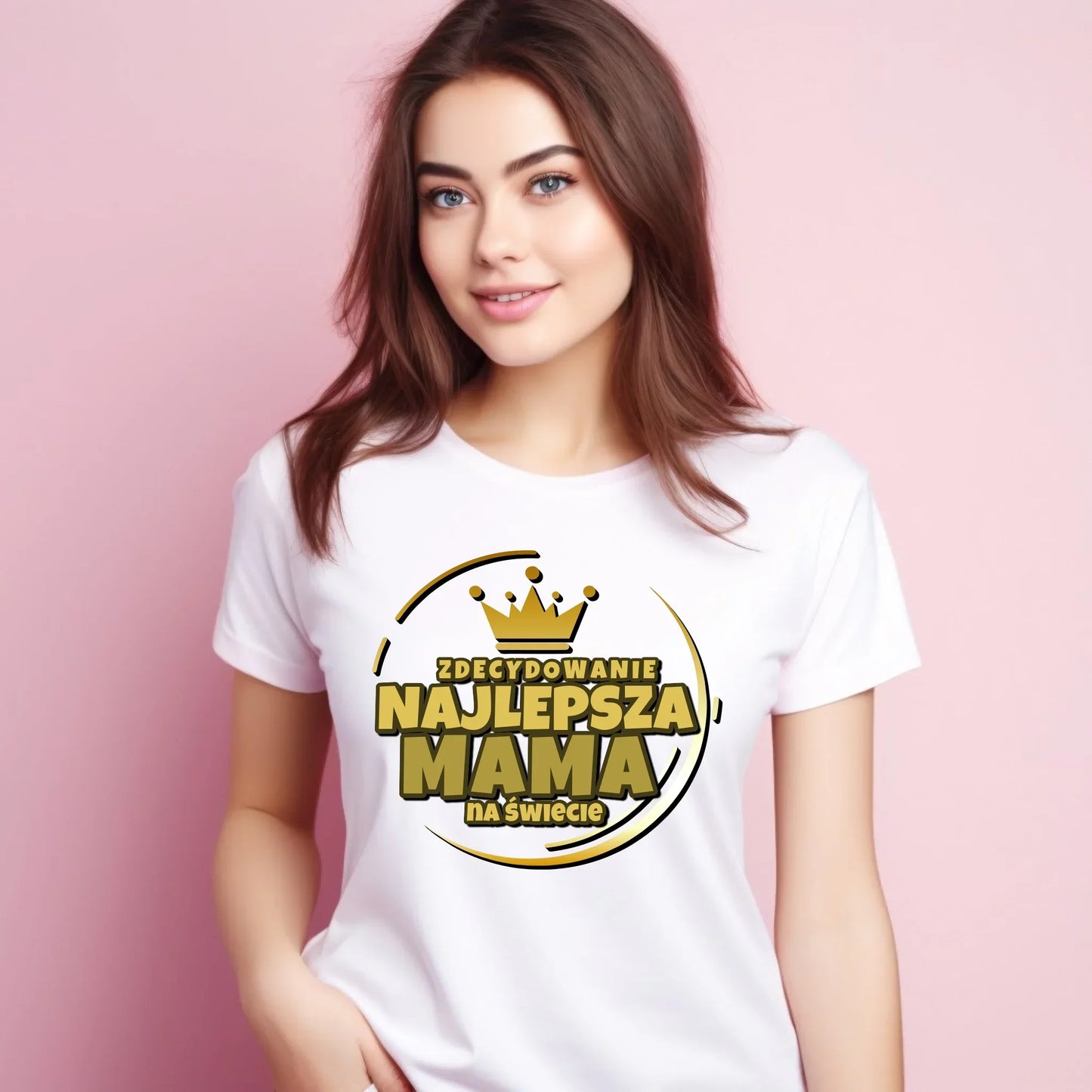 Zdecydowanie najlepsza mama | Koszulka damska prezent dla mamy DM25 - StoryCups.pl