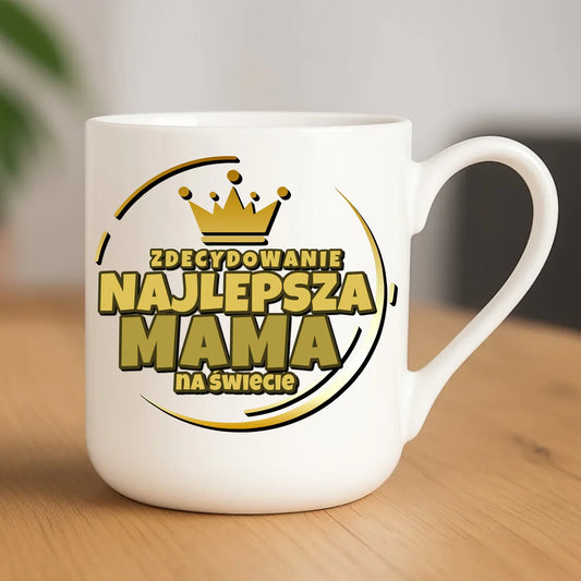 Zdecydowanie najlepsza mama | Kubek elegant prezent dla mamy DM25 - StoryCups.pl