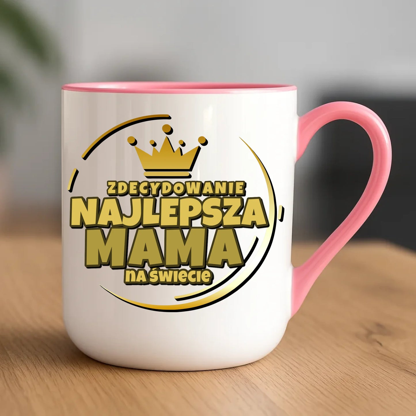 Personalizowany kubek dla mamy upominek na Dzień Mamy - różowy