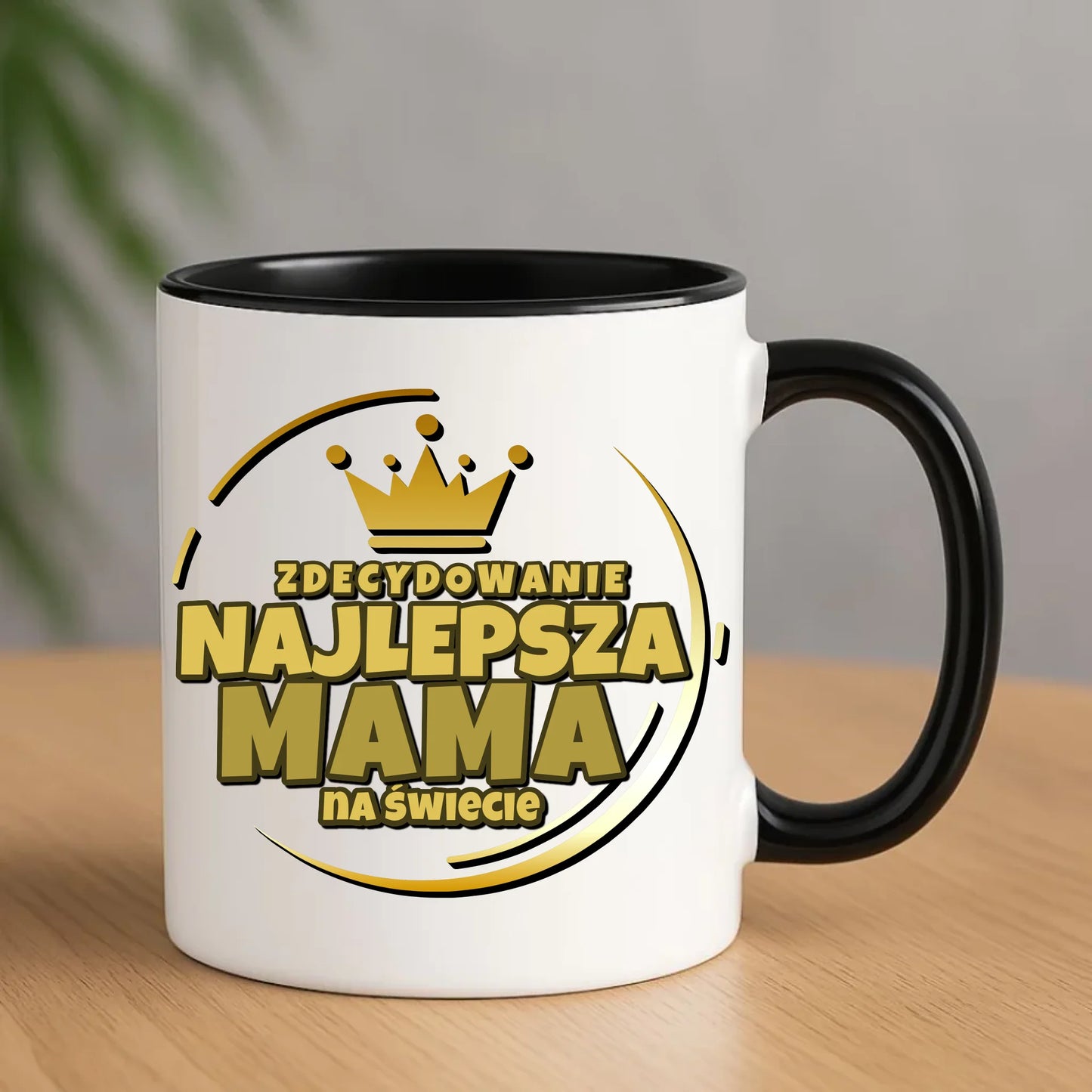 Kubek dla mamy prezent na Dzień Mamy - czarny